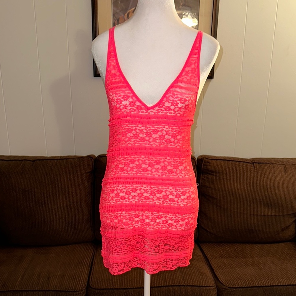 Express intimates Pink Lace Dress